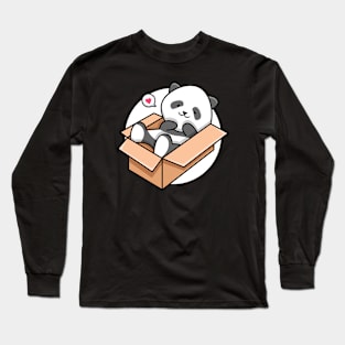 Panda in box Long Sleeve T-Shirt